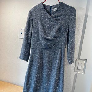 The Fold London Silver-Blue Dress UK 6; US 2